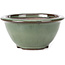 Ronde groene bonsai pot van Koishiwara - 112 x 112 x 56 mm