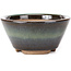 Ronde groene bonsai pot van Koishiwara - 103 x 130 x 50 mm