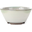 Pot à bonsaï rond blanc taches bleu vert par Koishiwara - 103 x 130 x 50 mm