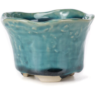  Other Japanese bonsai pot makers Maceta redonda azul de 80 mm de Japón