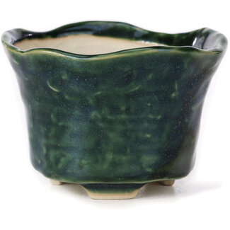  Other Japanese bonsai pot makers Maceta redonda verde de 80 mm de Japón