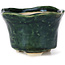 Vaso rotondo per bonsai verde - 80 x 80 x 55 mm