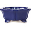 Hexagonal lotus shape blue bonsai pot - 130 x 120 x 55 mm