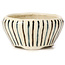 Pot à bonsaï rond multicolore blanc par Bonsai - 75 x 75 x 40 mm