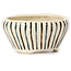 Pot à bonsaï rond multicolore blanc par Bonsai - 75 x 75 x 40 mm
