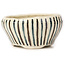 Pot à bonsaï rond multicolore blanc par Bonsai - 75 x 75 x 40 mm