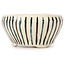 Pot à bonsaï rond multicolore blanc par Bonsai - 75 x 75 x 40 mm