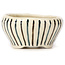 Pot à bonsaï rond multicolore blanc par Bonsai - 75 x 75 x 40 mm