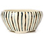 Pot à bonsaï rond multicolore blanc par Bonsai - 75 x 75 x 40 mm