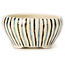 Vaso bonsai tondo bianco multicolore by Bonsai - 75 x 75 x 40 mm