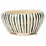 Pot à bonsaï rond multicolore blanc par Bonsai - 75 x 75 x 40 mm