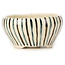 Pot à bonsaï rond multicolore blanc par Bonsai - 75 x 75 x 40 mm