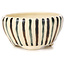 Pot à bonsaï rond blanc multicolore par Bonsai - 80 x 80 x 40 mm