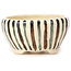 Pot à bonsaï rond blanc multicolore par Bonsai - 80 x 80 x 40 mm