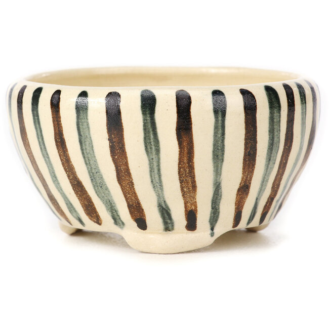 Vaso bonsai tondo bianco multicolore by Bonsai - 80 x 80 x 40 mm