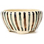 Pot à bonsaï rond blanc multicolore par Bonsai - 80 x 80 x 40 mm