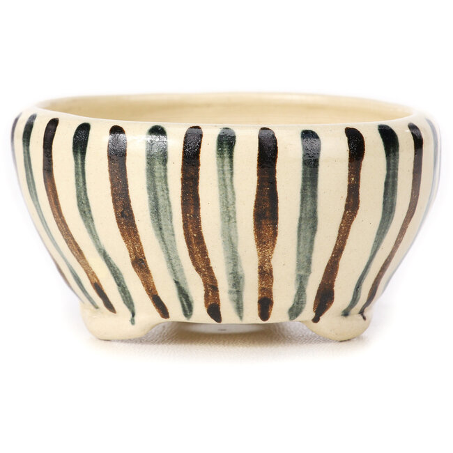 Vaso bonsai tondo bianco multicolore by Bonsai - 80 x 80 x 40 mm