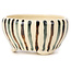 Pot à bonsaï rond blanc multicolore par Bonsai - 80 x 80 x 40 mm