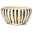 Pot à bonsaï rond blanc multicolore par Bonsai - 80 x 80 x 40 mm