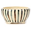 Pot à bonsaï rond blanc multicolore par Bonsai - 80 x 80 x 40 mm