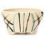 Pot à bonsaï rond multicolore blanc par Bonsai - 80 x 80 x 45 mm