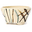 Pot à bonsaï rond multicolore blanc par Bonsai - 80 x 80 x 45 mm
