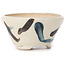 Pot à bonsaï rond blanc multicolore par Bonsai - 85 x 85 x 45 mm