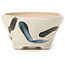 Pot à bonsaï rond blanc multicolore par Bonsai - 85 x 85 x 45 mm