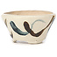 Pot à bonsaï rond blanc multicolore par Bonsai - 85 x 85 x 45 mm