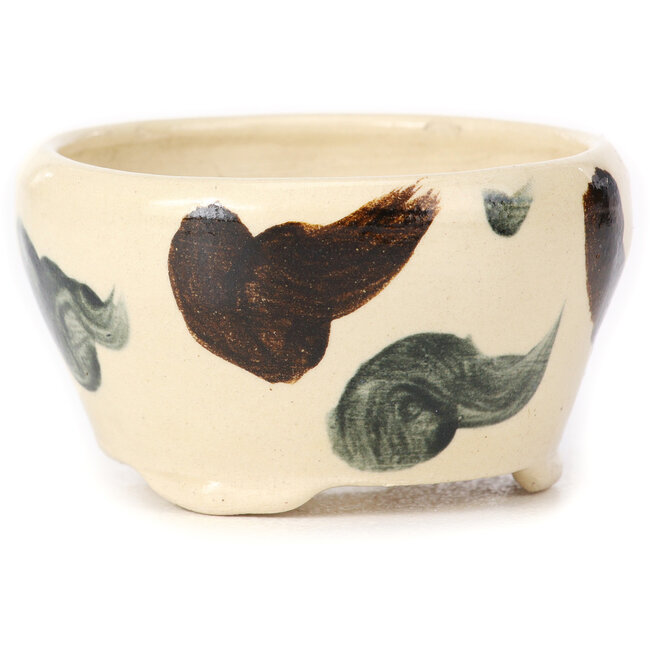 Pot à bonsaï rond multicolore blanc par Bonsai - 70 x 70 x 40 mm