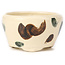 Pot à bonsaï rond multicolore blanc par Bonsai - 70 x 70 x 40 mm