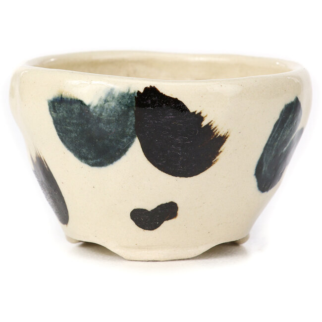 Vaso bonsai tondo bianco multicolore by Bonsai - 70 x 70 x 45 mm