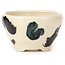 Pot à bonsaï rond multicolore blanc par Bonsai - 70 x 70 x 45 mm