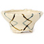 Pot à bonsaï rond blanc multicolore par Bonsai - 75 x 75 x 35 mm