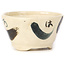 Pot à bonsaï rond multicolore blanc par Bonsai - 75 x 75 x 45 mm