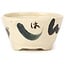 Round white multicolor bonsai pot by Bonsai - 75 x 75 x 45 mm