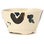 Pot à bonsaï rond multicolore blanc par Bonsai - 75 x 75 x 45 mm