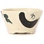 Round white multicolor bonsai pot by Bonsai - 75 x 75 x 45 mm