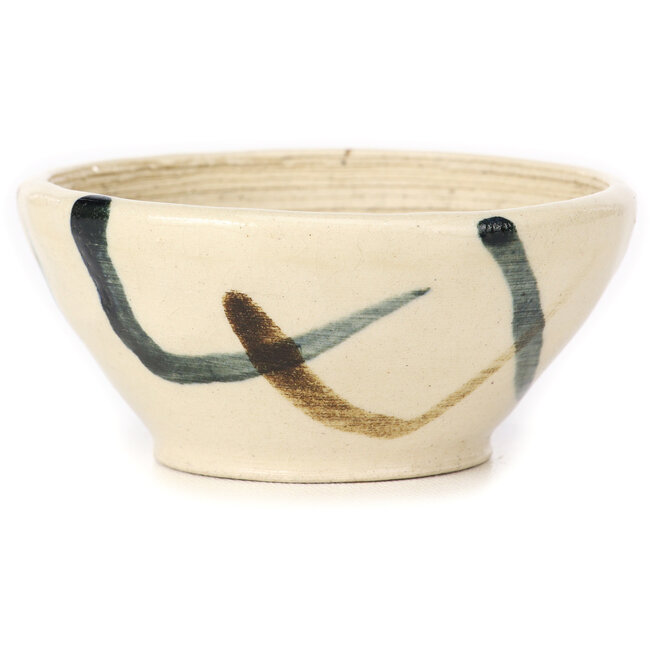 Round white multicolor bonsai pot by Bonsai - 80 x 80 x 40 mm