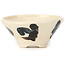 Pot à bonsaï rond blanc multicolore par Bonsai - 80 x 80 x 40 mm