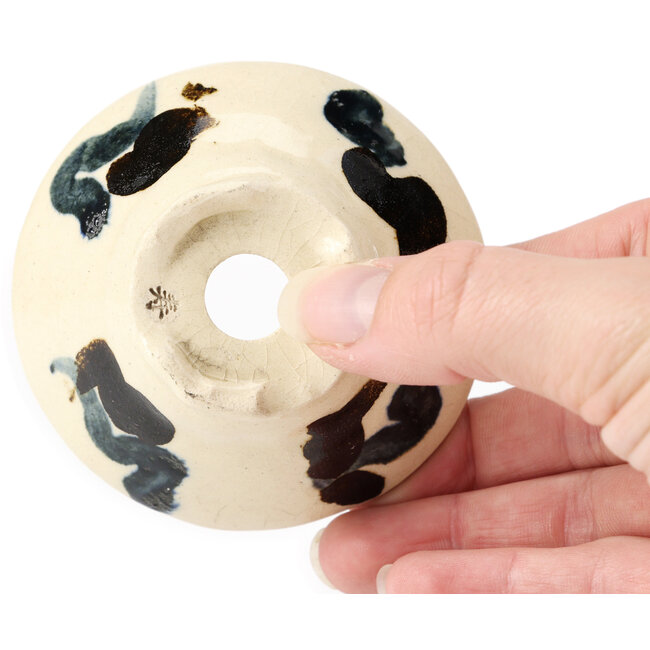 Vaso bonsai tondo bianco multicolore by Bonsai - 80 x 80 x 40 mm