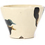 Pot à bonsaï rond multicolore blanc par Bonsai - 75 x 75 x 55 mm
