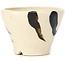 Pot à bonsaï rond multicolore blanc par Bonsai - 75 x 75 x 55 mm
