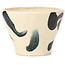 Pot à bonsaï rond multicolore blanc par Bonsai - 75 x 75 x 55 mm