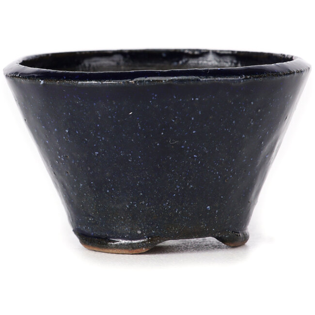 Runde blaue Bonsaischale von Bonsai - 75 x 75 x 50 mm