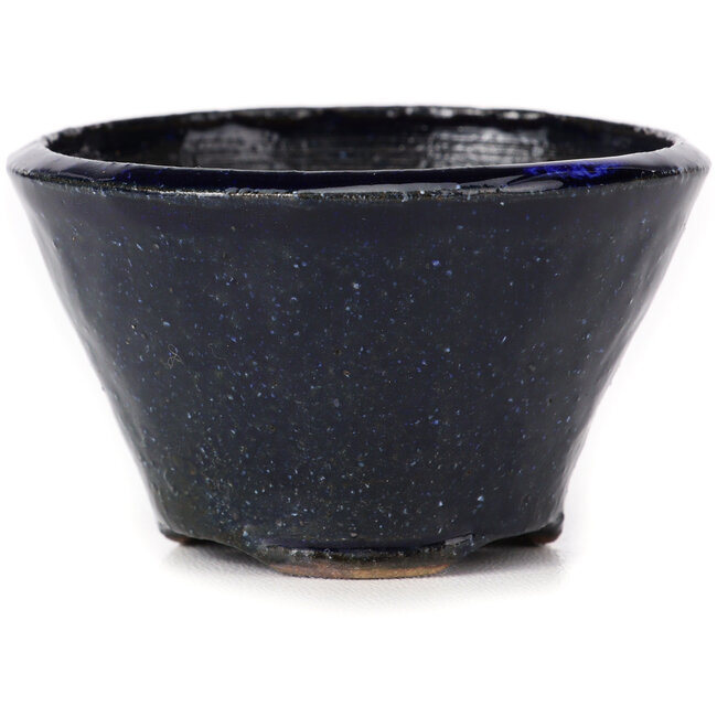 Runde blaue Bonsaischale von Bonsai - 75 x 75 x 50 mm