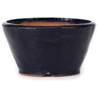 Bonsai 80 mm round blue bonsai pot by Bonsai, Japan