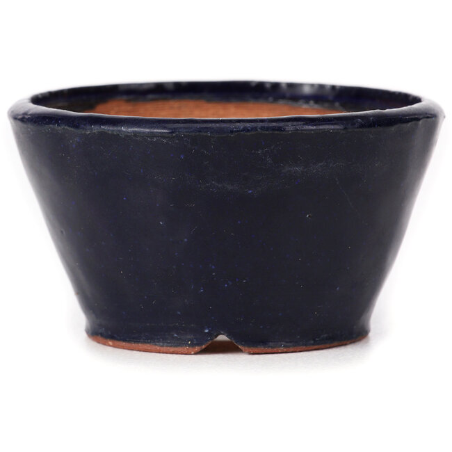 Round blue bonsai pot by Bonsai - 80 x 80 x 45 mm