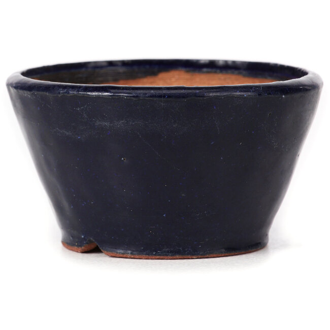 Maceta de bonsái redonda azul de Bonsai - 80 x 80 x 45 mm