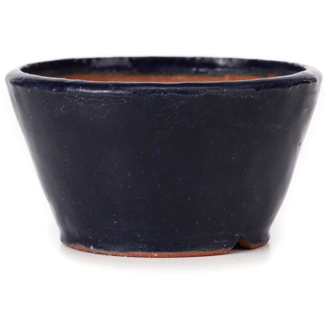Ronde blauwe bonsaipot van Bonsai - 80 x 80 x 45 mm